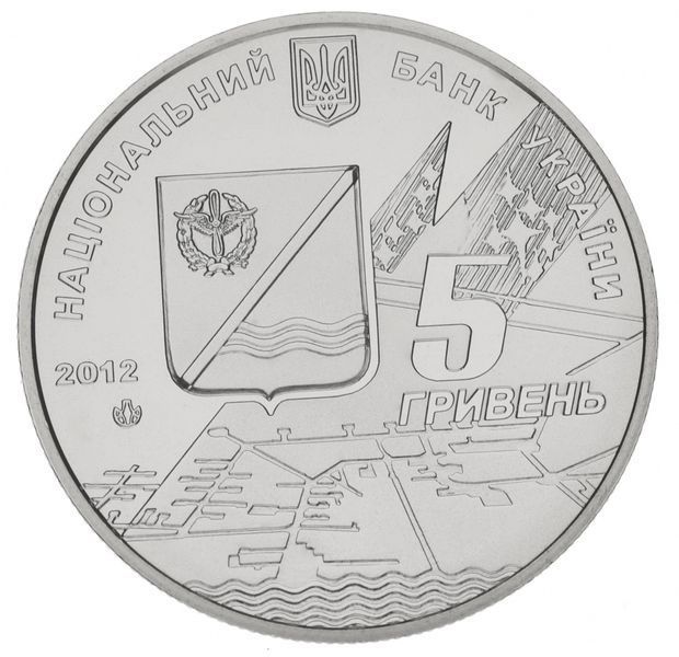 Монета Украина 5 гривен 2012 &laquo;Кача-этап истории отечественной авиации&raquo; UNC (KM#685) М00926 фото