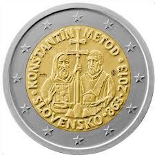 Slovakia 2 euro 2013 "Cyril and Methodius" UNC (KM # 128)