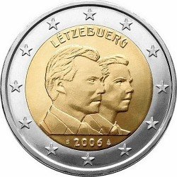 Люксембург 2 євро 2006 «25 років Принцу Гийому» UNC (KM#88) М00189 фото