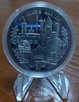 Медаль Німеччина Пам'ятна медаль 2012 &laquo;775 років Берліну&raquo; Срібло UNC М02914 фото
