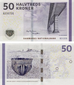 Denmark 50 kroner 2013 UNC (P65f(2)) Jensen & Sørensen