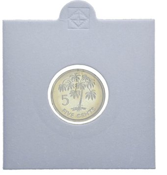 Seychelles 5 cents 2007 UNC Palm