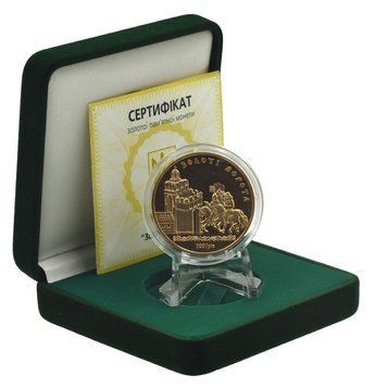 Україна 100 гривень 2004 Золото Proof Золоті ворота М14491 фото