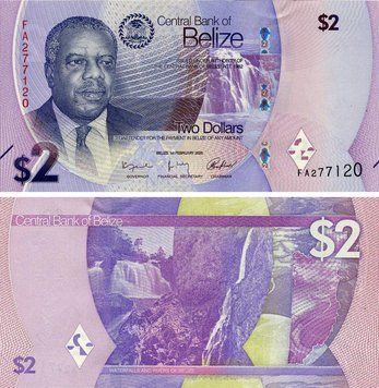 Белиз 2 доллара 2025 UNC (PW73) Б22909 фото