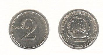 Ангола 2 кванза 1975 F-VF (KM#84) М02014 фото