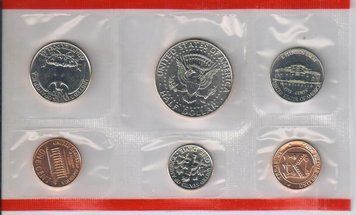 США набір з 6 монет 1998 P UNC М03135 фото
