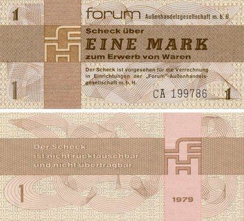 Banknote Germany 1 mark 1979 UNC GDR (PFX2)