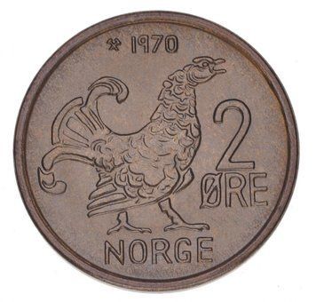 Norway 2 ore 1970 UNC