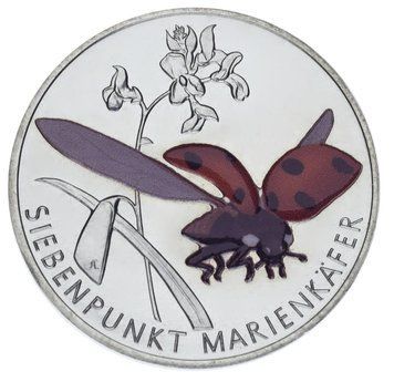 Монета Німеччина 5 євро 2023 UNC Комаха - Сонечко М17313 фото