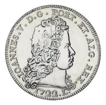Coin Portugal 5 euros 2012 UNC Numismatic Treasures - Reign of King John V