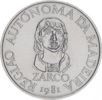 Монета Португалія 25 ескудо 1981 &laquo;Острів Мадейра&raquo; AU-UNC (KM#4) М09830 фото