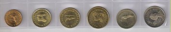 Macedonia set of 6 coins 1993-2008 UNC