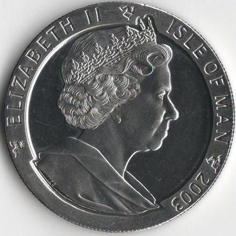 Острів Мен 1 крона 2003 &laquo;Олімпіада в Афінах.&nbsp;Вітрильний спорт &raquo;UNC (KM#1182) М08215 фото