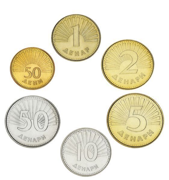 Набір монет Македонія набір з 6 монет 1993-2018 UNC 50 дені, 1, 2, 5, 10, 50 денарів М00089 фото
