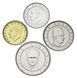 Турция набор из 4 монет 2001-2004 UNC 25000, 50000, 10000, 250000 лир М22960 фото 2