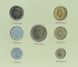 Coins set Spain Set of coins 1982-1985 UNC 1, 2, 5, 10, 25, 50, 100 pesetas and 1 mark Booklet
