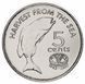 Фиджи 5 центов 1995 UNC FAO ФАО Рыба (KM#77) М12776 фото 1