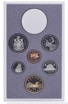 Набор монет Канада набор из 6 монет 1994 Proof 1, 5, 10, 25, 50 центов, 1 доллар М13738 фото