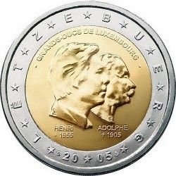 Luxembourg 2 Euro 2005 "Three Anniversaries" UNC (KM # 87)