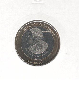 Lesotho 5 Maloti 2016 UNC