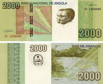 Angola 2000 Kwanzaa 2012 UNC (P157)