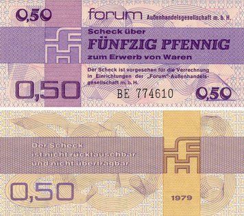 Banknote Germany 0.5 Mark 1979 UNC GDR (PFX1)