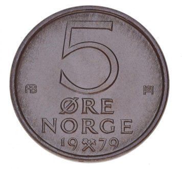 Norway 5 ore 1979 UNC