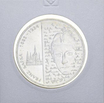 Німеччина 10 євро 2008 року &laquo;Франц Кафка&raquo; Срібло UNC М10909 фото