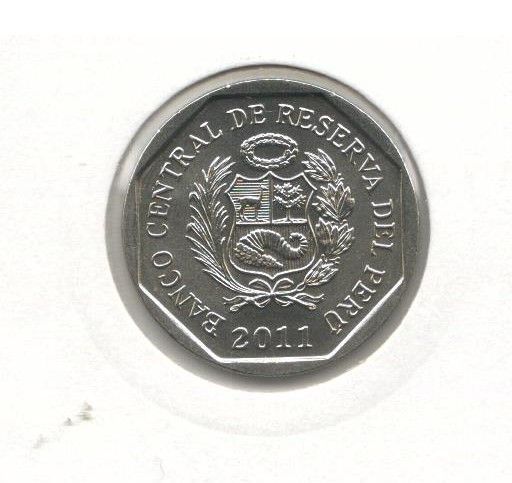 Монета Перу 1 новый соль 2011 &laquo;Чульпа на Сильюстани&raquo; UNC (KM#345) М06871 фото