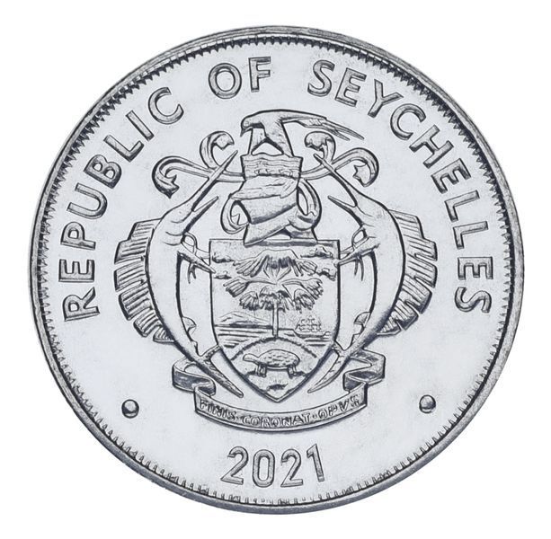 Монета Сейшельські острови 25 центів 2021 UNC М23546 фото
