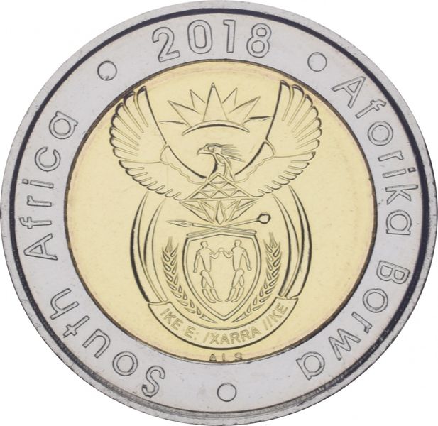 South Africa 5 rand 2018 Nelson Mandela UNC