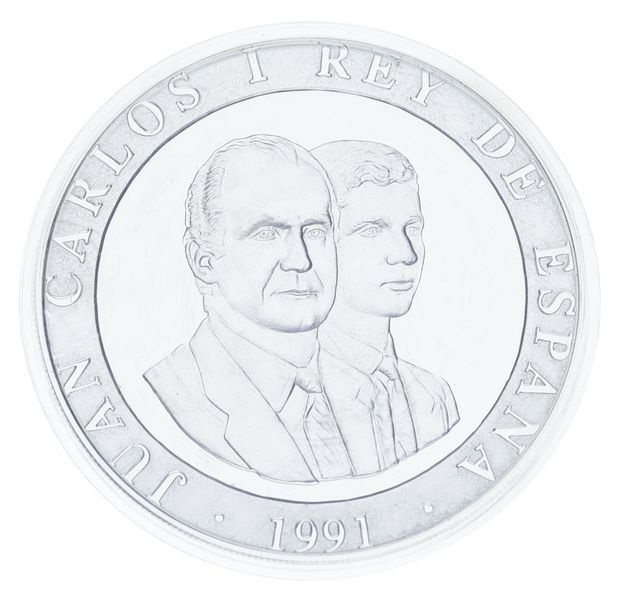 Монета Іспанія 2000 песет 1991 Срібло Proof XXV літні Олімпійські ігри в Барселоні 1992 року - Боулінг М23312 фото