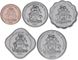 Bahamas set of 5 coins 1984-2010 UNC