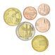 Набір монет Азербайджан набір з 6 монет 2006 UNC 1, 3, 5, 10, 20, 50 гяпік