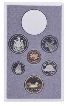 Канада набір з 6 монет 1992 Proof 1, 5, 10, 25, 50 центів, 1 долар М13739 фото