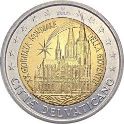 Vatican 2 euro 2005 "International Youth Day" UNC (KM # 374)