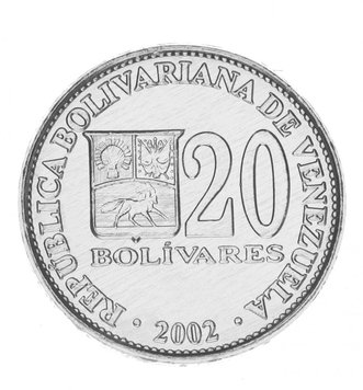 Venezuela 20 Bolivar 2002 AU-UNC