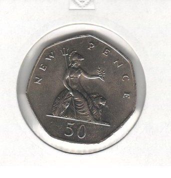 Монета Великобританія 50 пенсів 1978 VF (KM#913) М07270 фото