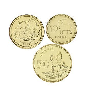 Лесото набір з 3 монет 2018 UNC 10, 20, 50 лісенте М12264 фото