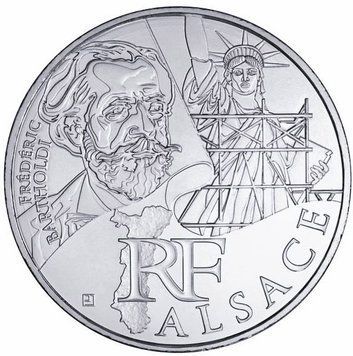 Монета Франція 10 євро 2012 &laquo;Регіони Франції - Ельзас&raquo; Срібло UNC (KM#1870) М03031 фото
