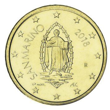 Coin San Marino 50 euro cents 2018 UNC