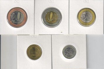 Ангола набір з 5 монет 2012-2014 UNC М06404 фото