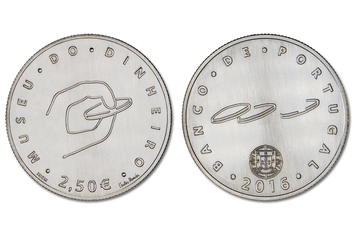 Монета Португалія 2,5 євро 2016 &laquo;Музей грошей&raquo; UNC М05822 фото