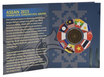 Coin Malaysia 1 Ringgit 2014 UNC Taman Negara National Park Tiger in Souvenir Box