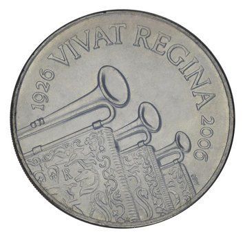 Монета Великобританія 5 фунтів 2006 AU-UNC Віват Регіна М21819 фото