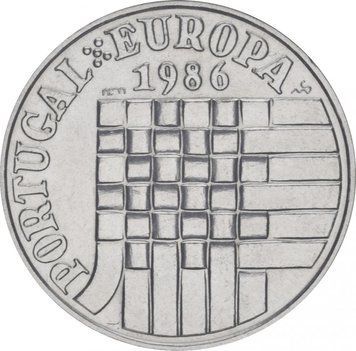 Монета Португалія 25 ескудо 1986 &laquo;Європа&raquo; AU-UNC (KM#635) М09832 фото