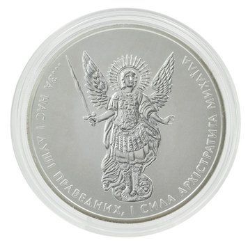 Coin Ukraine 1 hryvnia 2011 Silver UNC Investment Archangel Michael (Ag 999.9, ounce, 31.1 g)