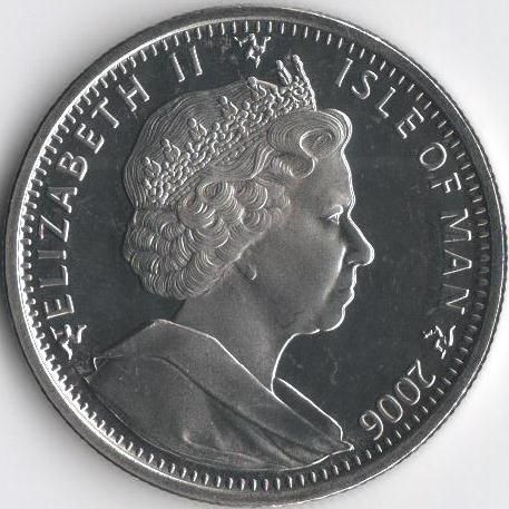Острів Мен 1 крона 2006 &laquo;Чемпіонат світу з футболу в Німеччині&raquo; UNC М08267 фото