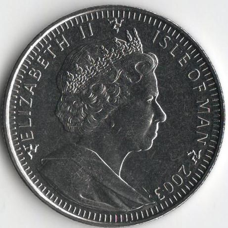 Острів Мен 1 крона 2003 &laquo;Володар кілець&raquo; UNC (KM#1185) М08217 фото