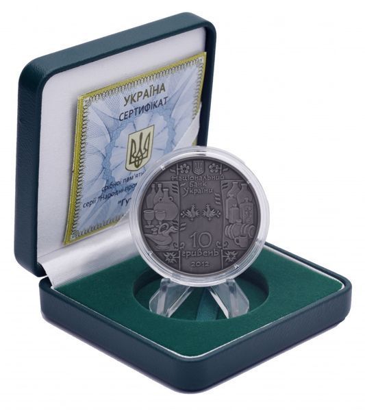 Монета Украина 10 гривен 2012 Серебро UNC Стеклодув (Гутник) (Ag 925, унция, 31.1 грамм в чистоте) М14543 фото